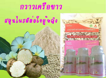 กวาวเครือขาว สูตรเพิ่ม ฮอร์โมนเพศ